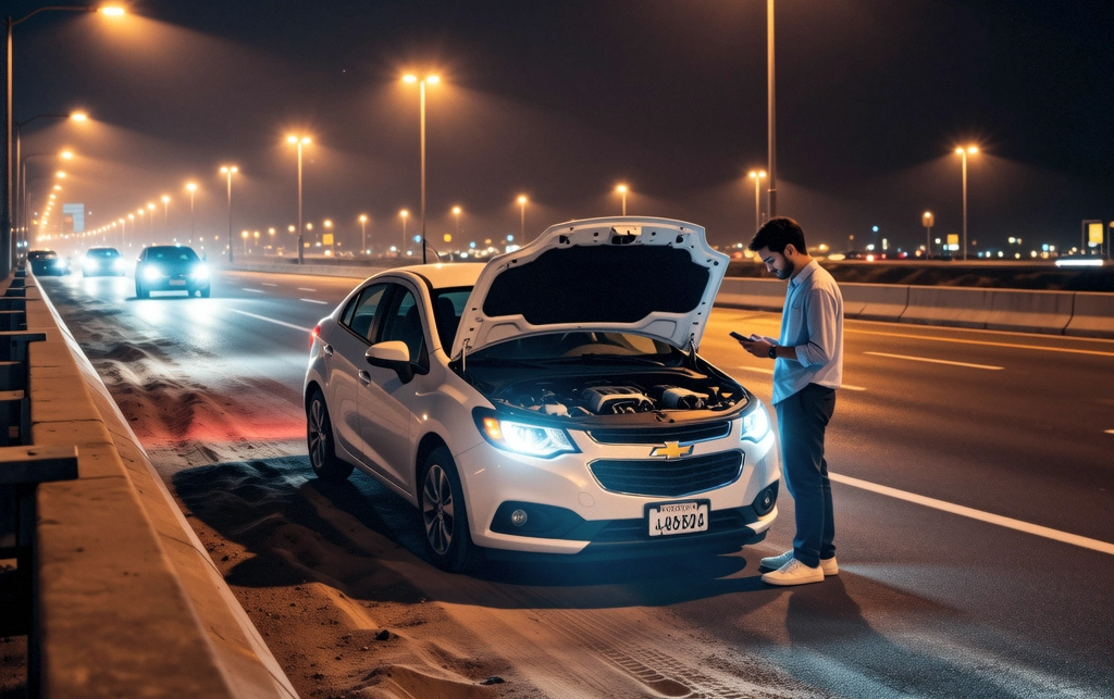 ماذا تفعل عند تعطل سيارتك ليلاً في الكويت