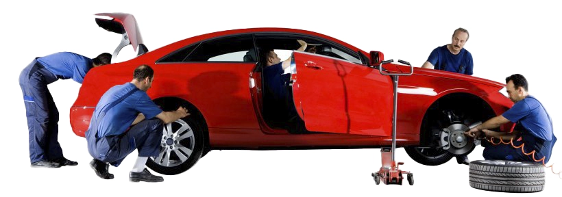 فريق الصيانة المتنقل أثناء العمل