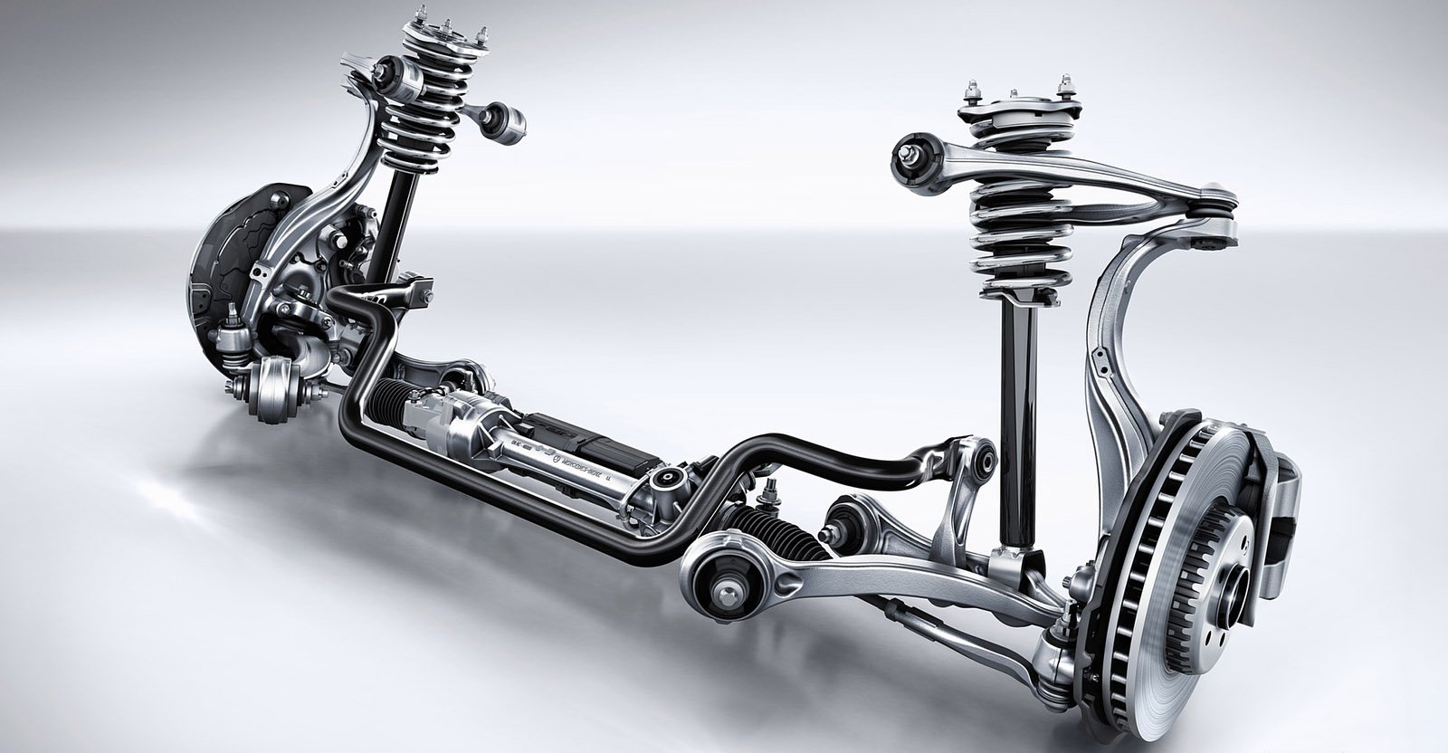 رسم توضيحي لنظام التعليق في السيارة وأهمية المعاونيات لسلامة القيادة